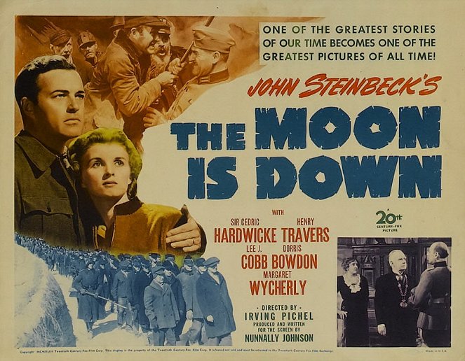 The Moon Is Down - Plakate