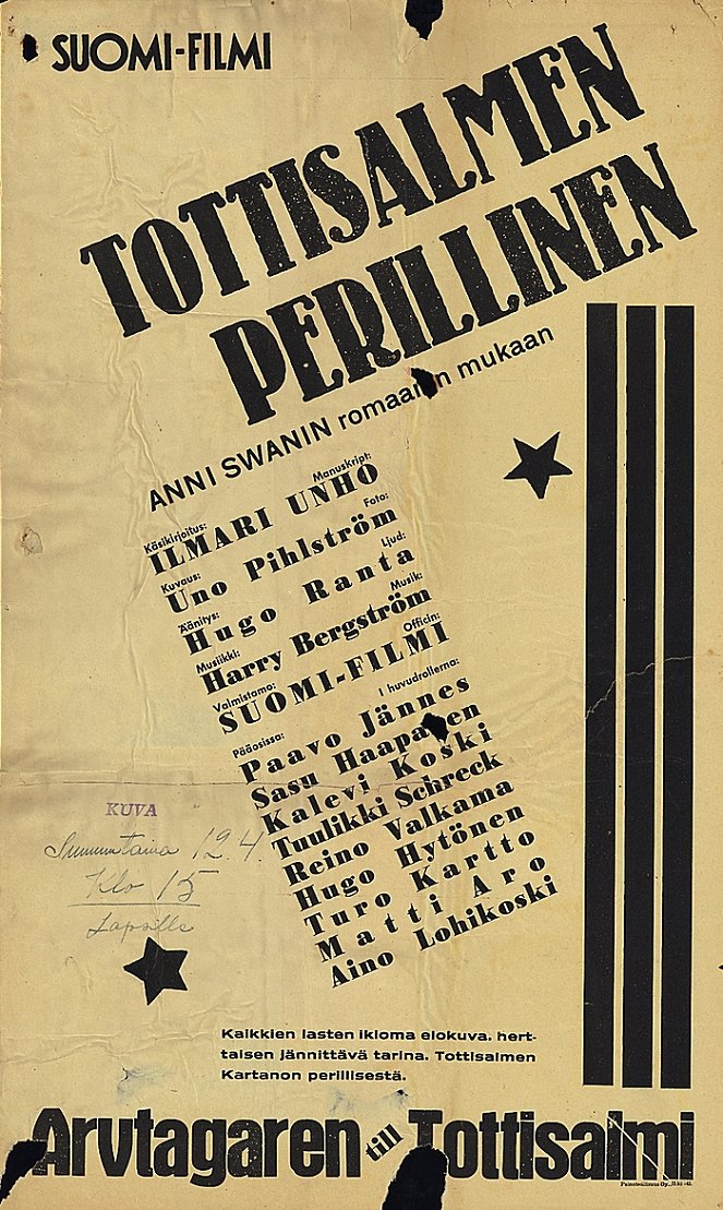 Der Erbe von Tottisalmi - Plakate