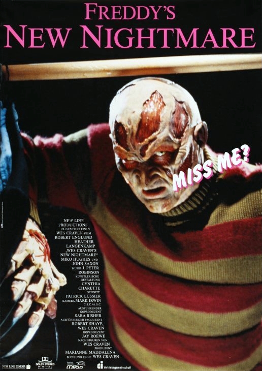 Rémálom az Elm utcában 7.: Az új rémálom - Freddy feltámad - Plakátok