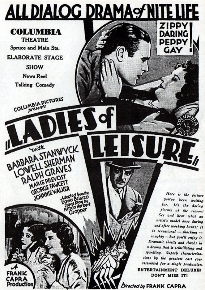 Ladies of Leisure - Cartazes