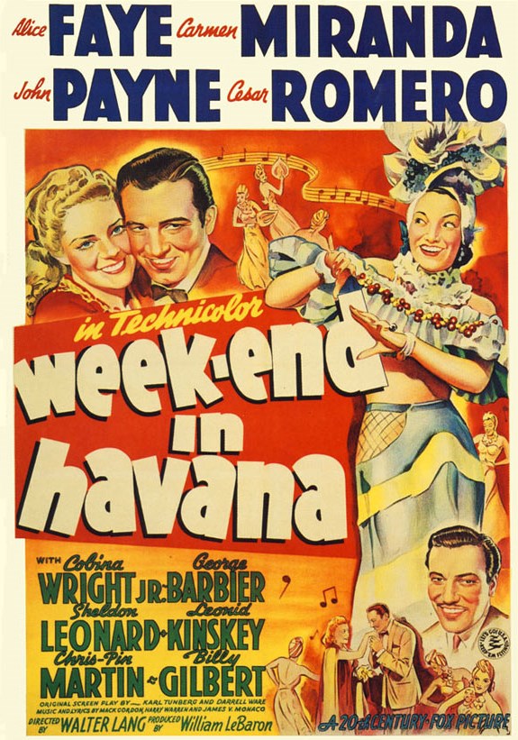 Week-End in Havana - Plakátok