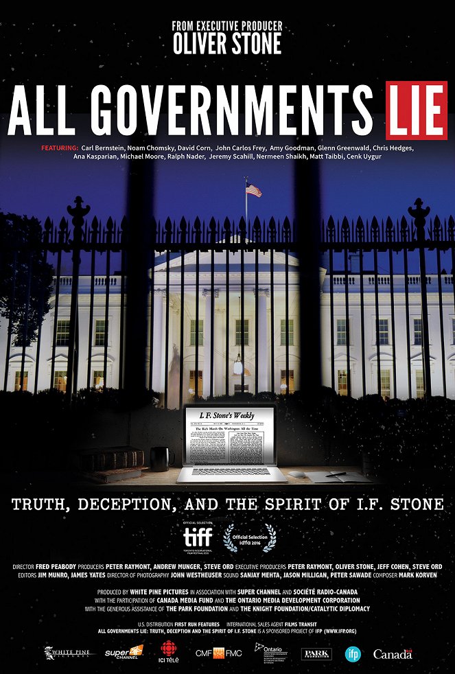 All Governments Lie: Truth, Deception, and the Spirit of I.F. Stone - Affiches