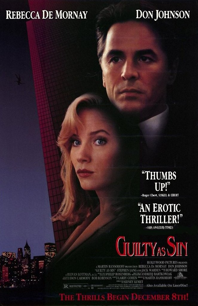 Guilty as Sin - Posters