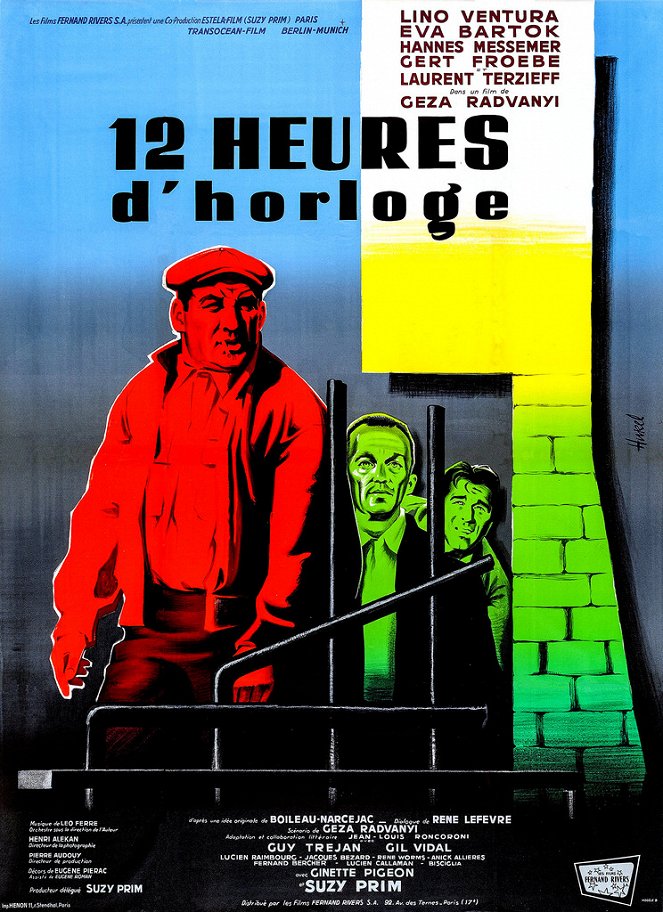 Douze heures d'horloge - Affiches