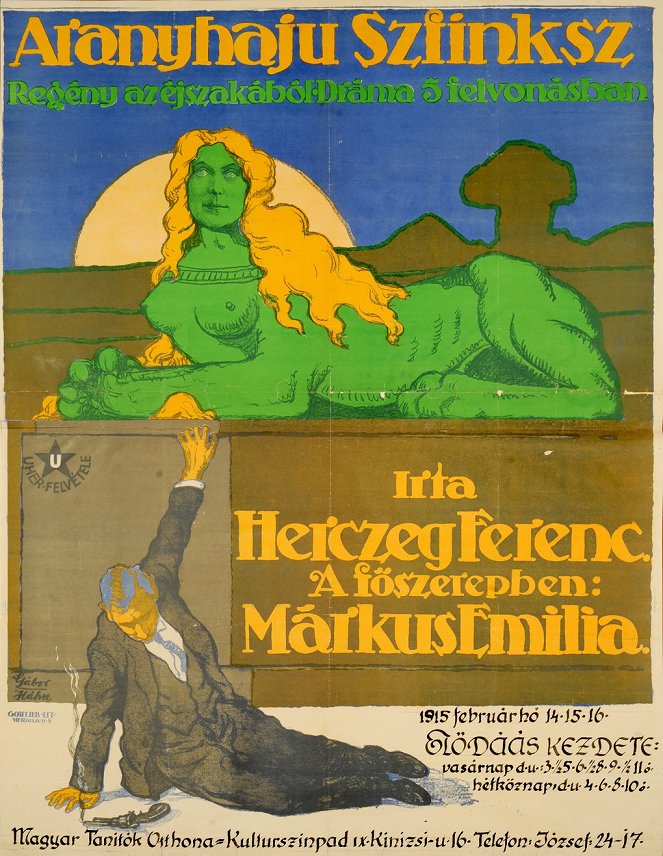 Az aranyhajú szfinksz - Posters