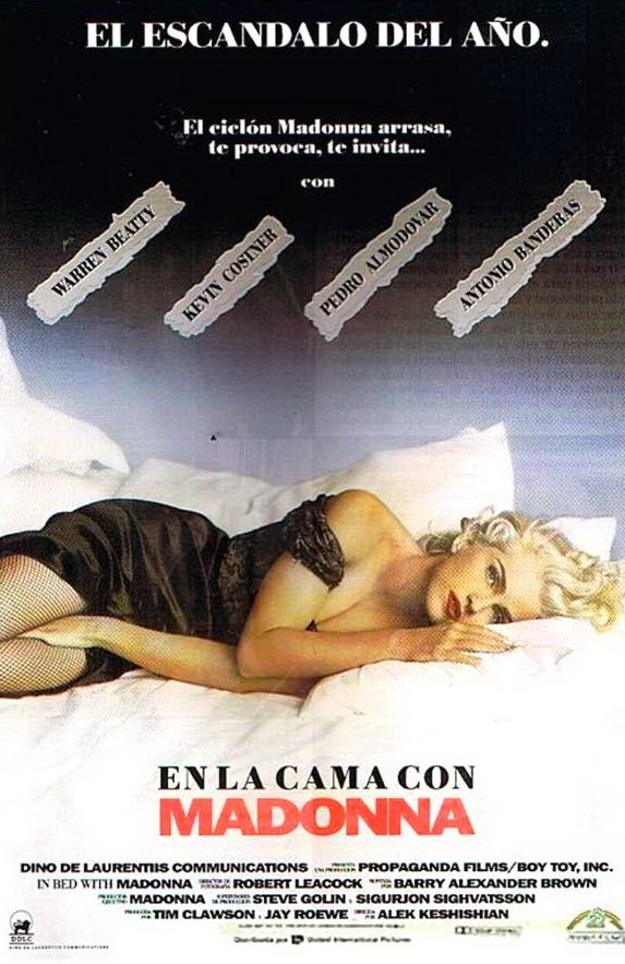 En la cama con Madonna - Carteles