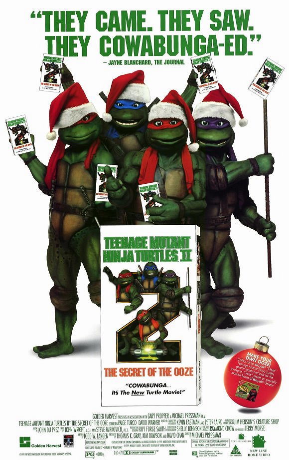 Las tortugas ninja II: El secreto de los mocos verdes - Carteles