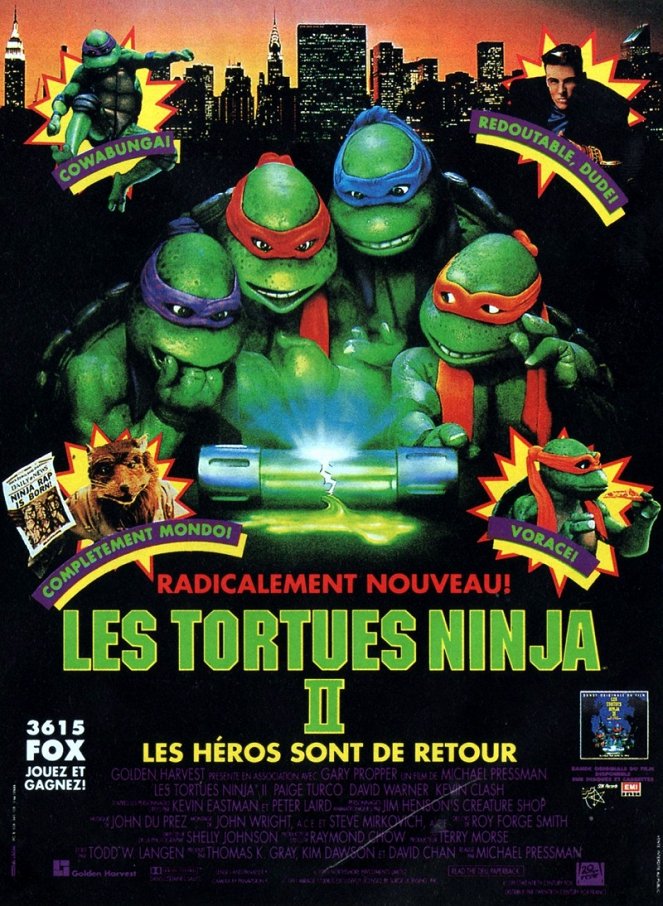 Les Tortues ninja 2 - Affiches