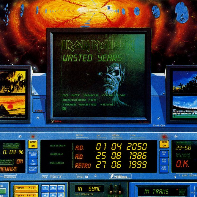 Iron Maiden - Wasted Years - Cartazes