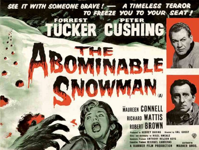 El abominable hombre de las nieves - Carteles