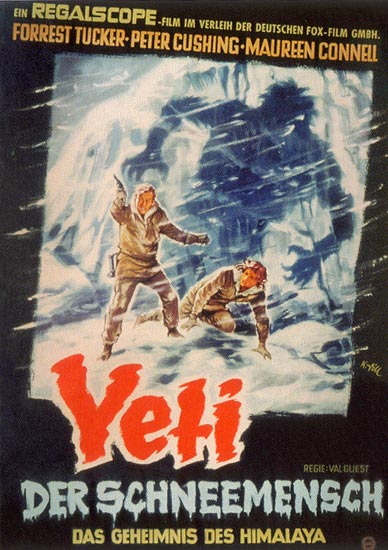 Yeti, der Schneemensch - Plakate