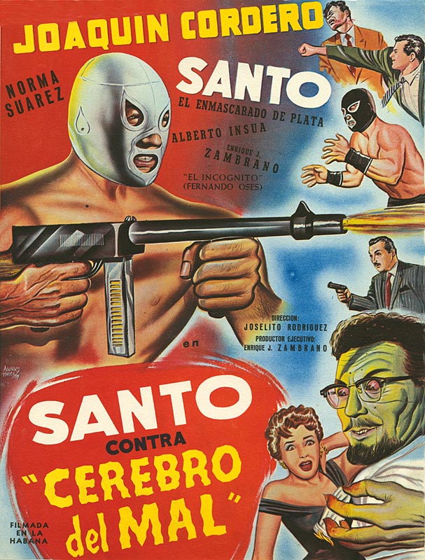 Santo vs. Evil Brain - Posters