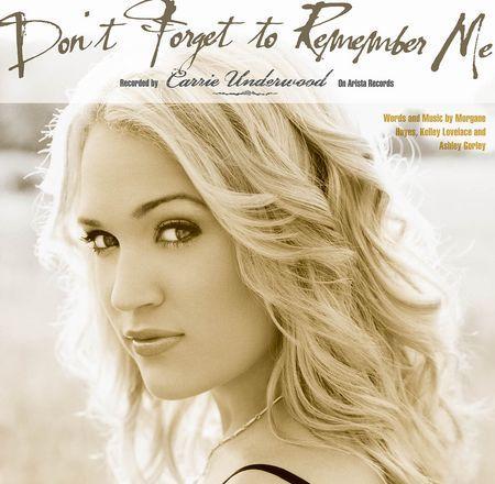 Carrie Underwood - Don't Forget to Remember Me - Plagáty