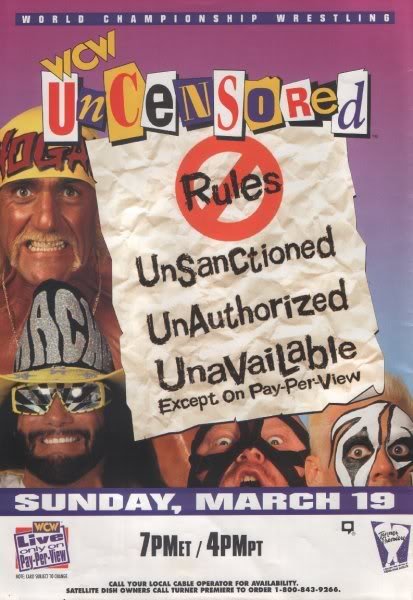 WCW Uncensored - Carteles