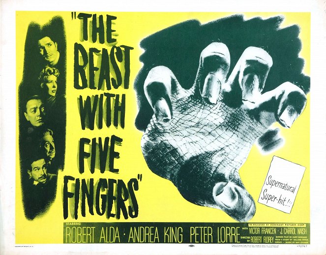 The Beast with Five Fingers - Plakaty