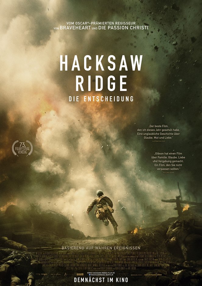 Hacksaw Ridge - Die Entscheidung - Plakate
