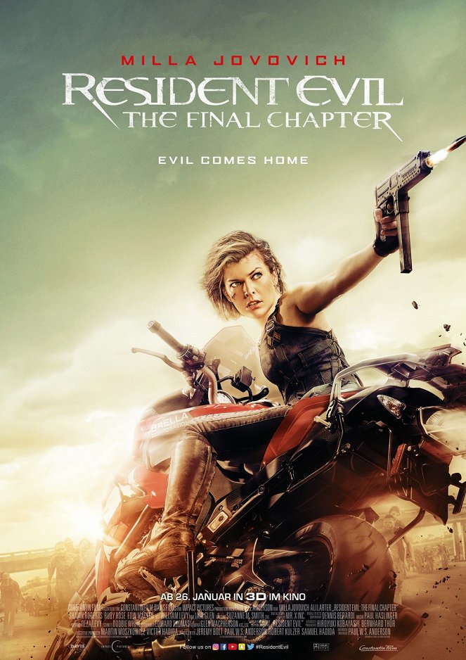 Resident Evil: The Final Chapter - Plakate