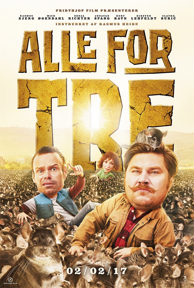 Alle for tre - Posters