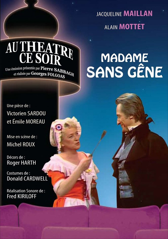 Au théâtre ce soir : Madame Sans-Gêne - Plakátok