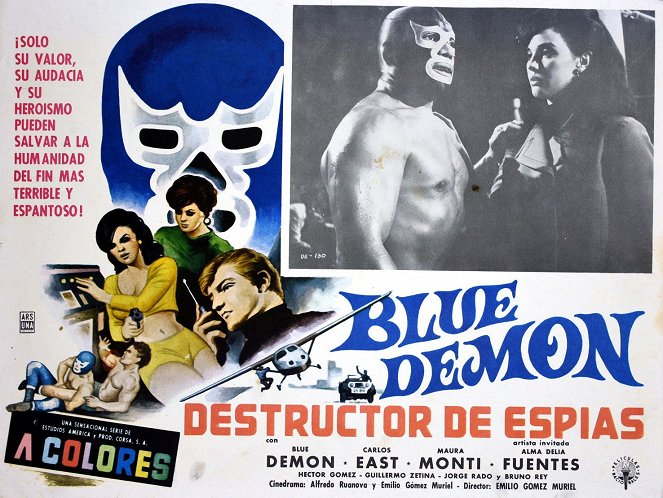 Blue Demon destructor de espias - Carteles