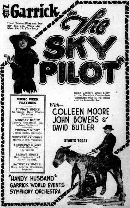 The Sky Pilot - Affiches