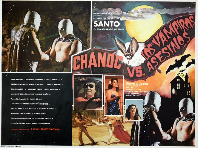 Chanoc y el hijo del Santo contra los vampiros asesinos - Plakate