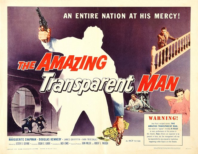 The Amazing Transparent Man - Plakáty