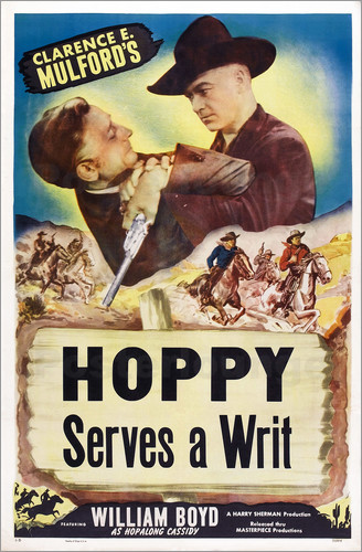 Hoppy Serves a Writ - Affiches