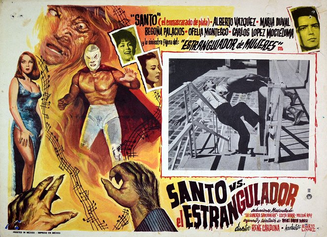 El Santo proti fantomu škrtiči - Plagáty