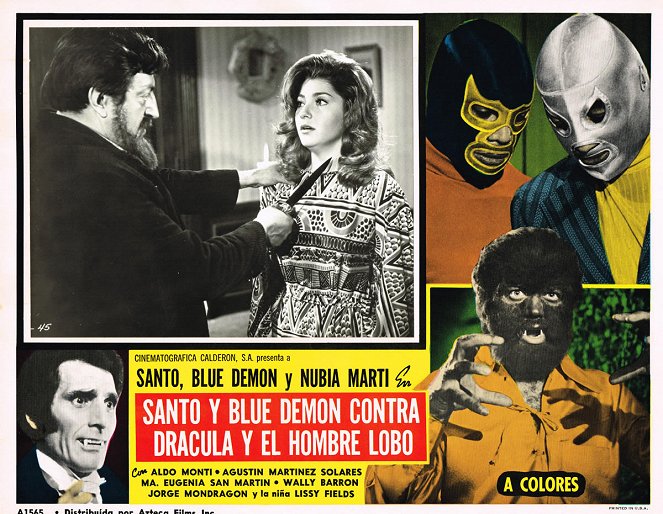 Santo y Blue Demon contra Drácula y el Hombre Lobo - Plakate