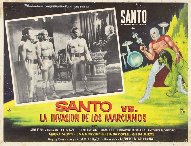 Santo contra la invasión de los marcianos - Cartazes