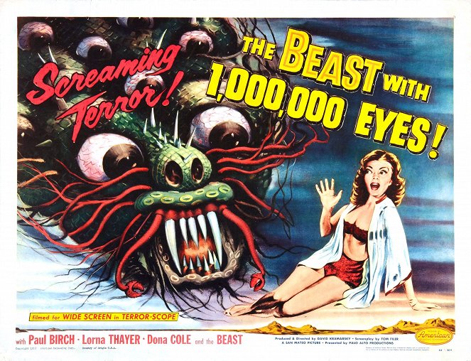 The Beast with 1,000,000 Eyes - Julisteet