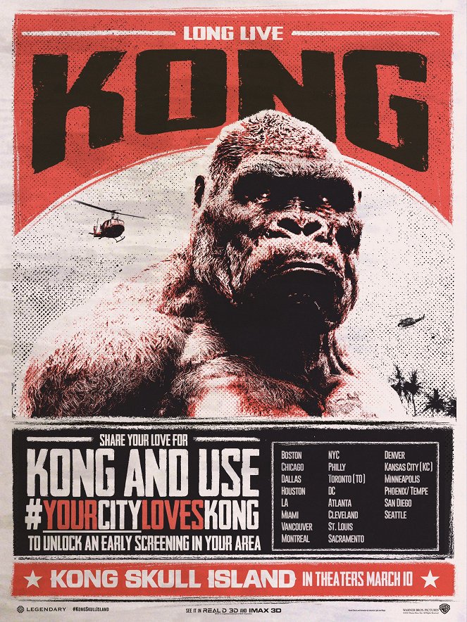 Kong: Pääkallosaari - Julisteet