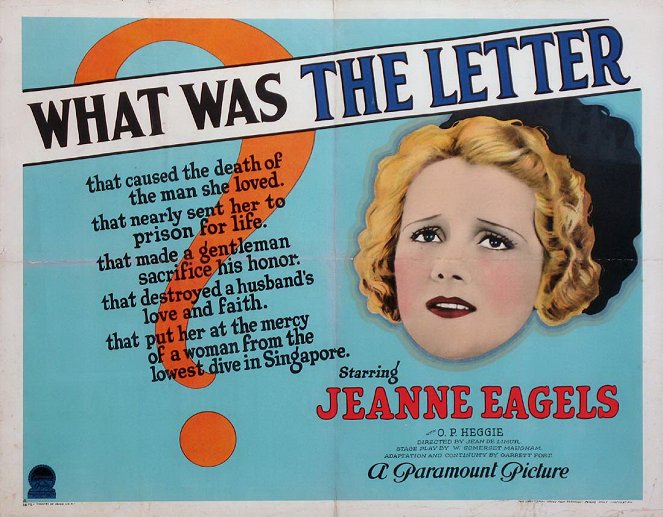 The Letter - Cartazes