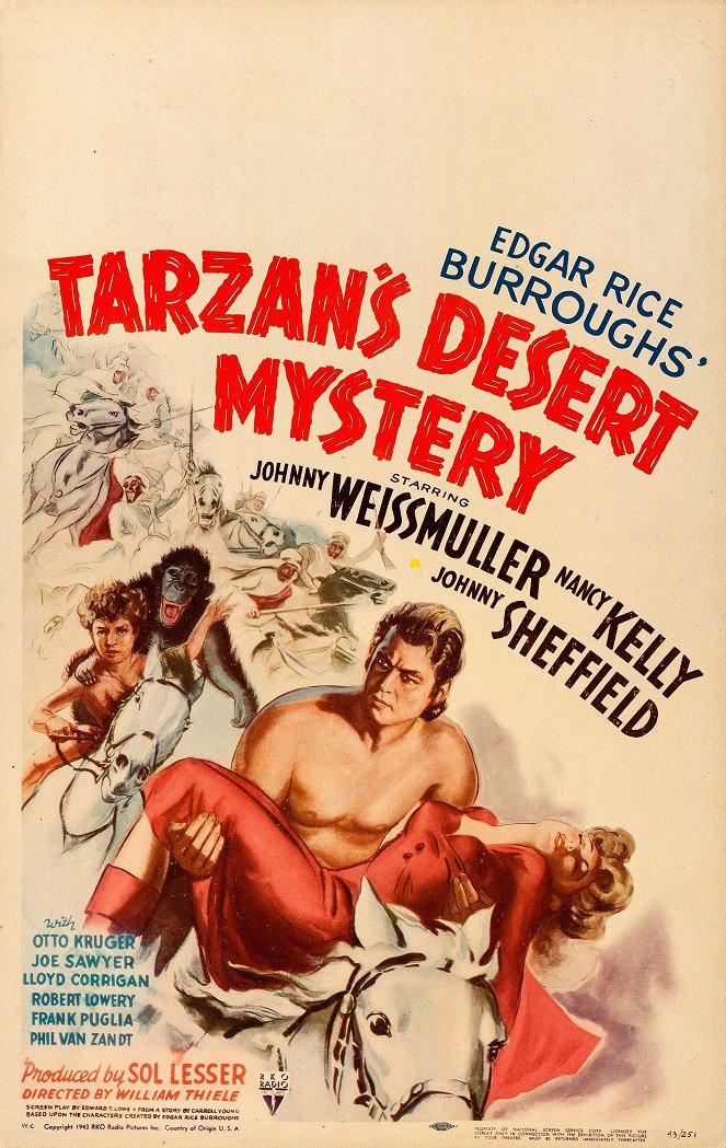 Tarzan's Desert Mystery - Posters