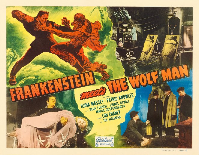 Frankenstein y el Hombre Lobo - Carteles