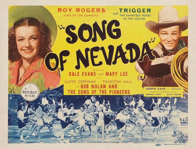 Song of Nevada - Plakaty