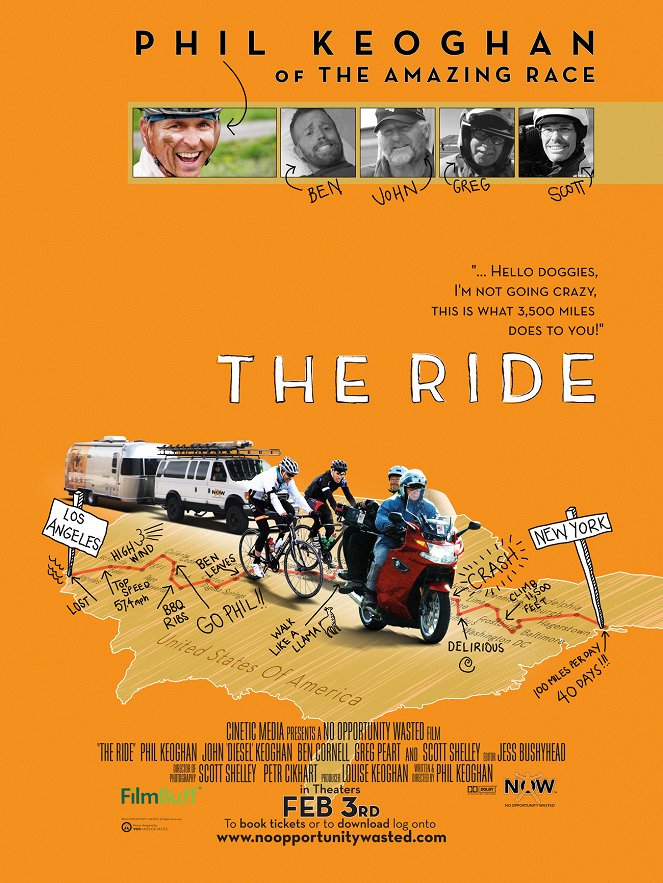 Phil Rides Across America - Affiches