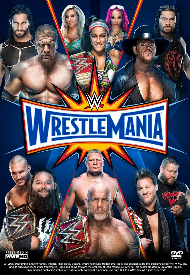 WrestleMania 33 - Carteles