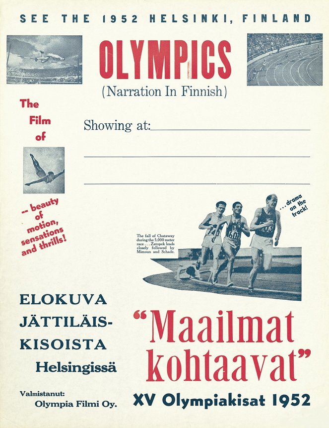 Maailmat kohtaavat - XV Olympiakisat Helsingissä 1952 - Plagáty