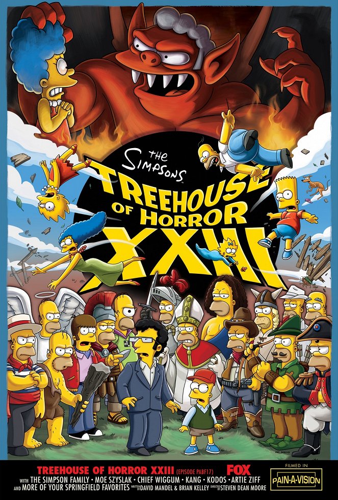 Simpsonovci - Season 24 - Simpsonovci - Treehouse of Horror XXIII - Plagáty