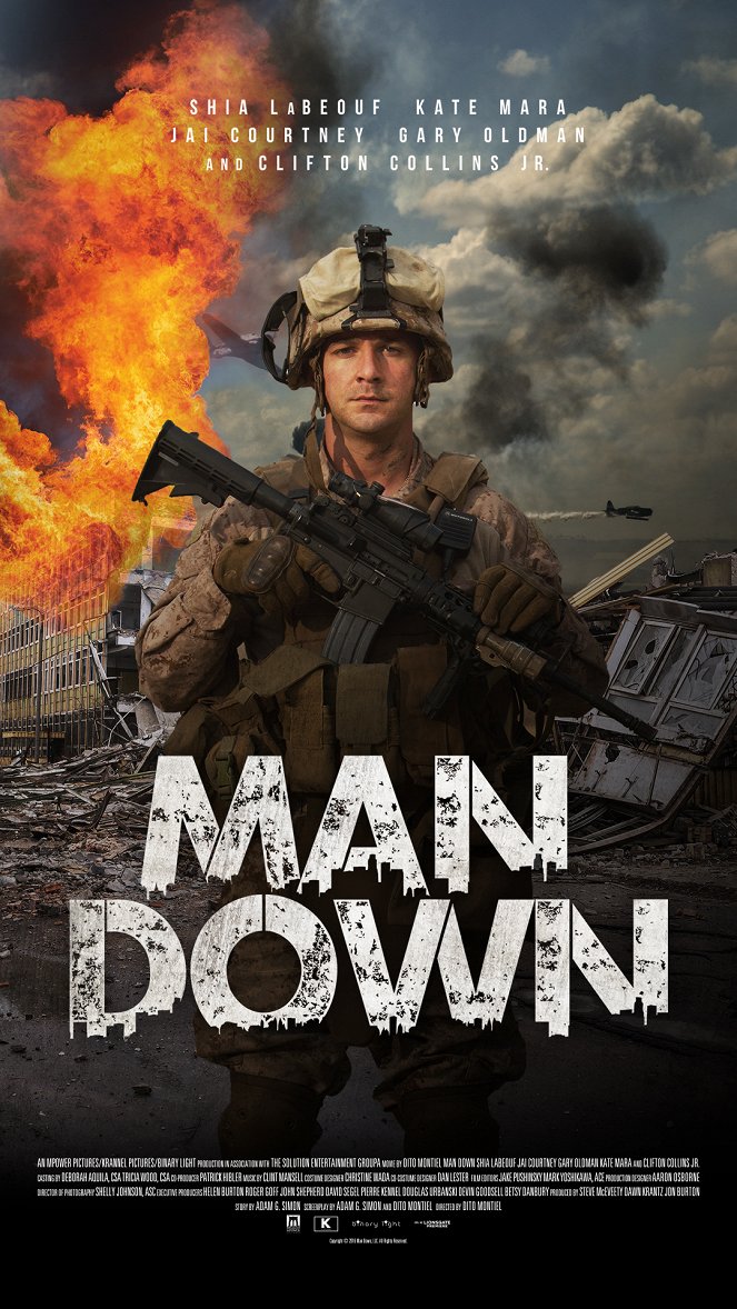 Man Down - A Guerra - Cartazes