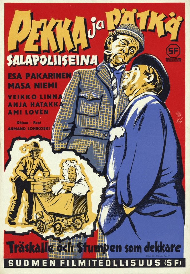 Pekka ja Pätkä salapoliiseina - Plakátok