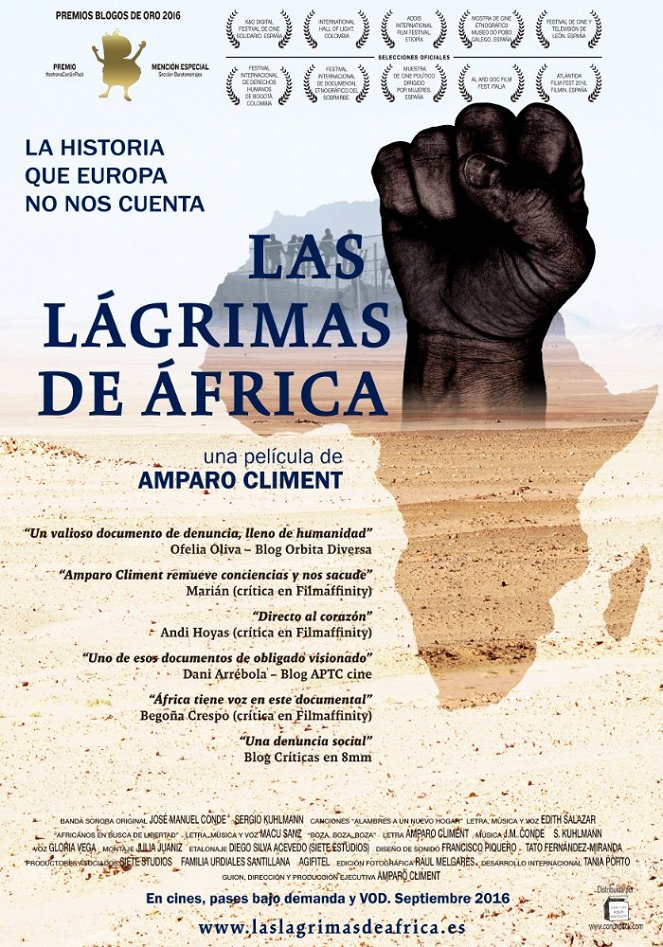 Las lágrimas de África - Plakate