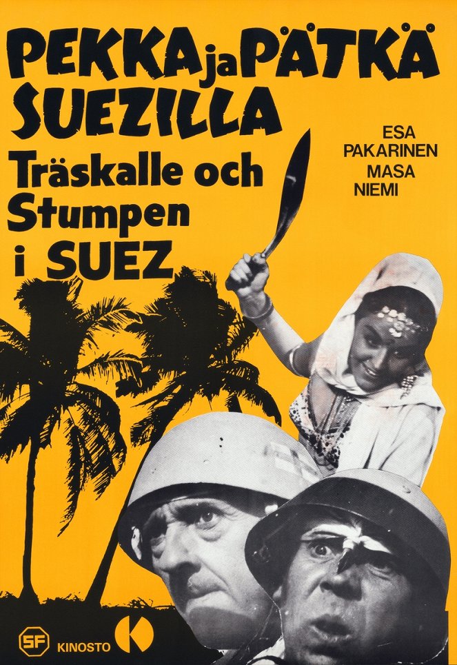 Pekka ja Pätkä Suezilla - Plakaty