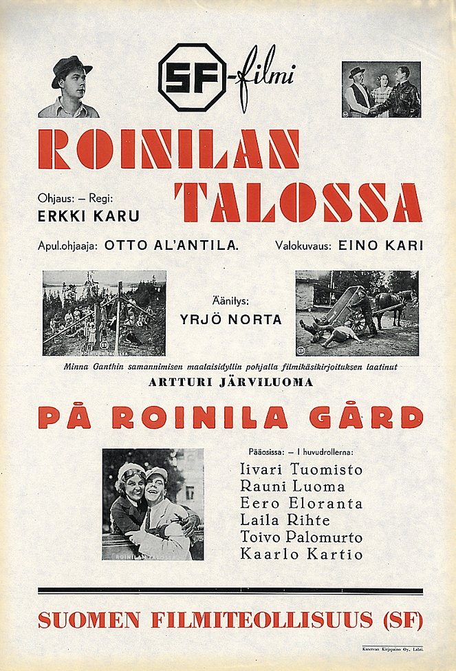 Roinilan talossa - Plakáty