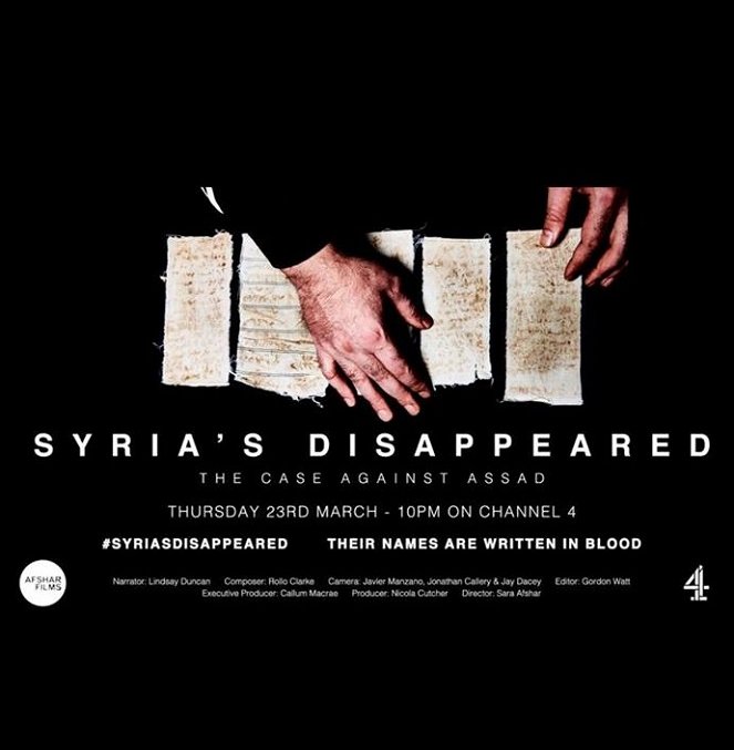 Syria's Disappeared: The Case Against Assad - Cartazes
