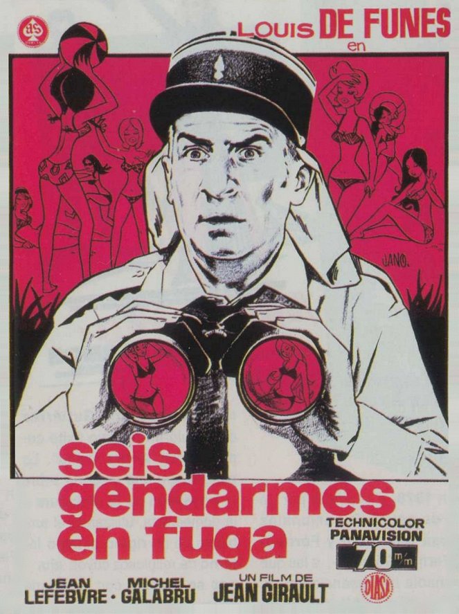 Seis gendarmes en fuga - Carteles