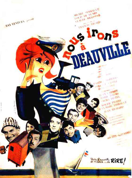 Louis de Funés - Wir fahren nach Deauville - Plakate