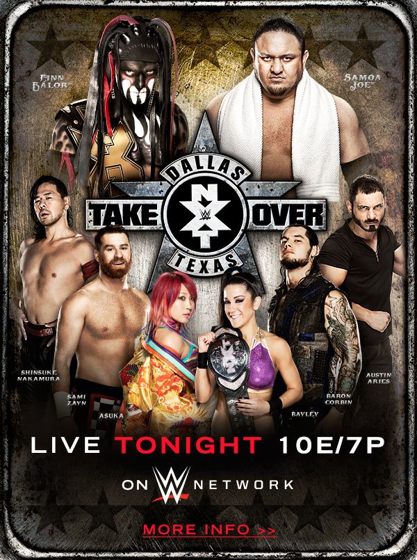 NXT TakeOver: Dallas - Carteles